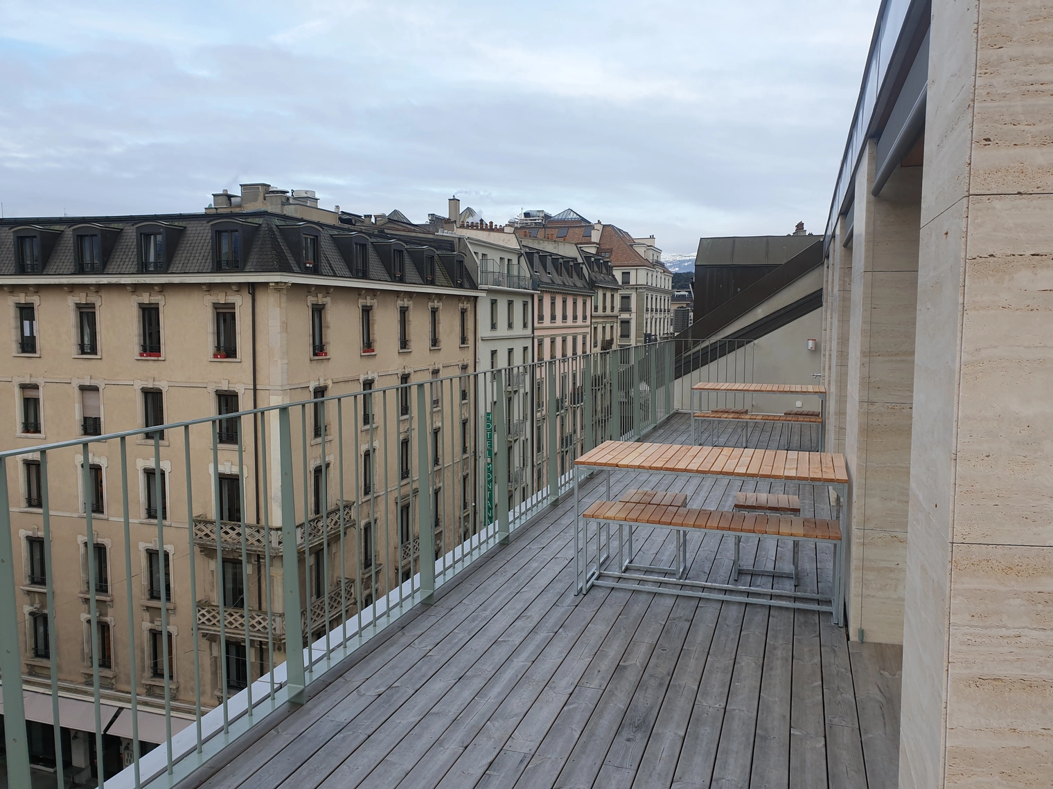 La terrasse de l'attique 